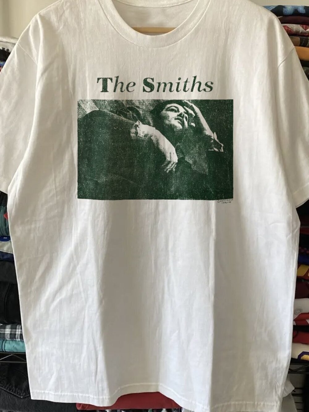 80s The Smiths Washed White Tee